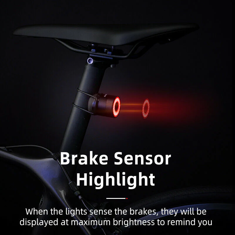 Lanterna spate pentru bicicleta ROCKBROS Q3 Samurai, cu senzor de franare - Q3 Lanterna spate pentru bicicleta ROCKBROS Q3 Samurai, cu senzor de franare - Q3