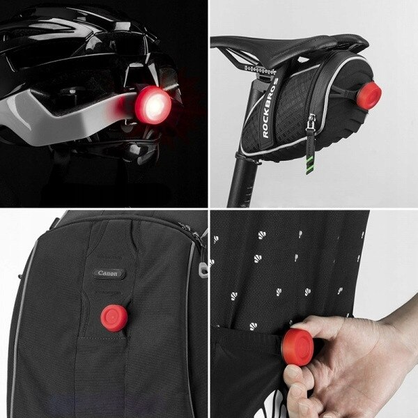 Lanterna spate pentru bicicleta ROCKBROS, Rosu - TL905 Lanterna spate pentru bicicleta ROCKBROS, Rosu - TL905