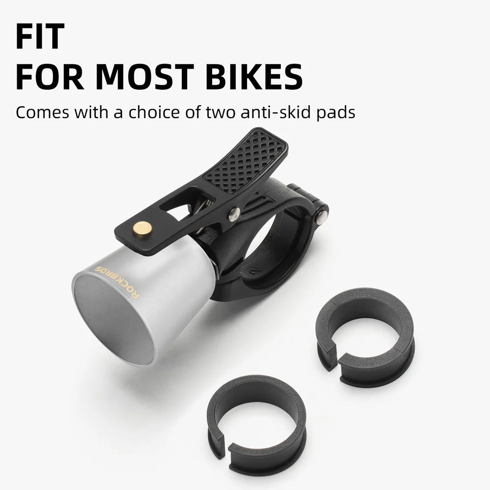 Sonerie pentru bicicleta ROCKBROS 2022-1BA, argintiu - 34210005002 Sonerie pentru bicicleta ROCKBROS 2022-1BA, argintiu - 34210005002