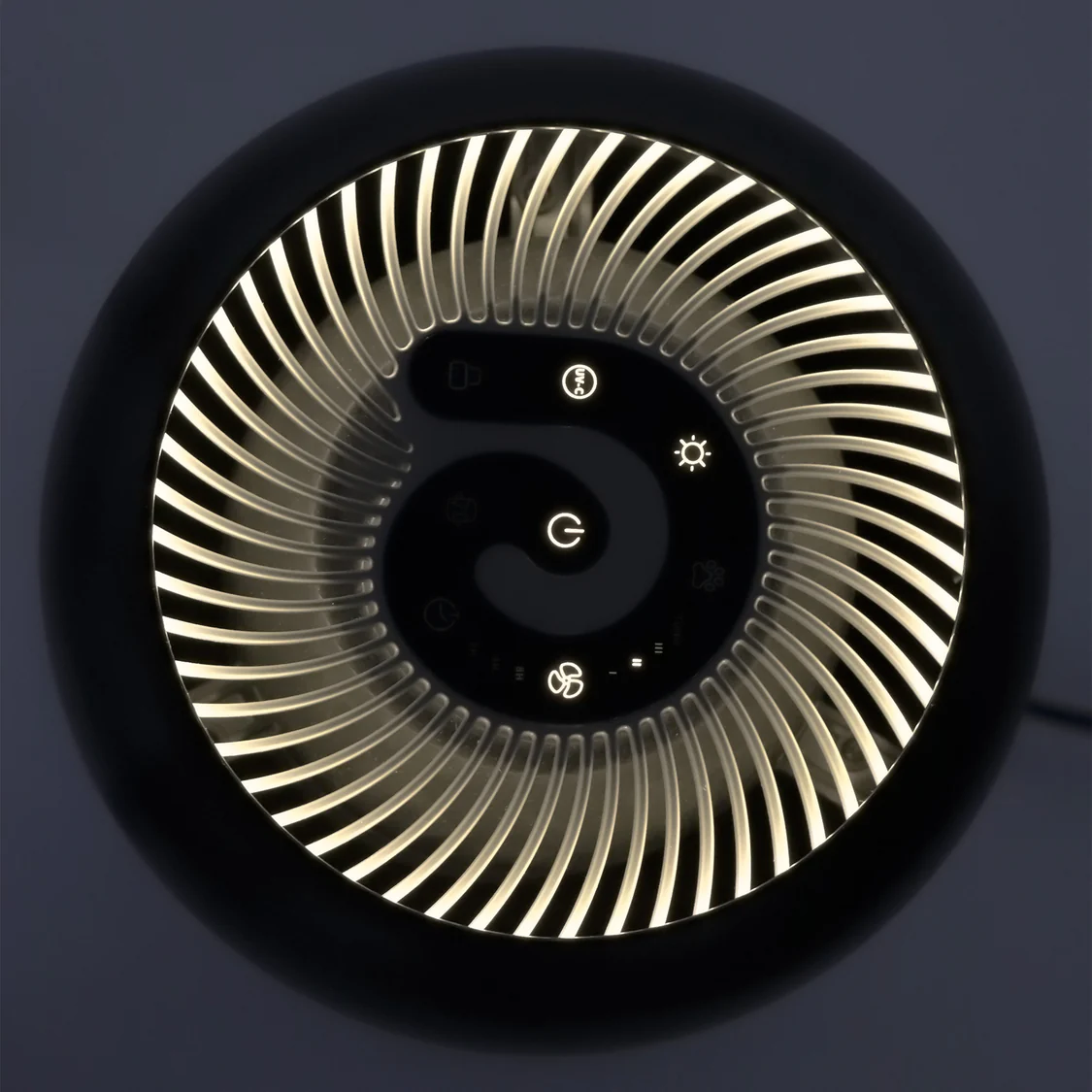 Purificator de aer Evoair, YuvoSpin, Lampa UV-C, Filtru 3in1, True Hepa, Carbon Activ,Negru Purificator de aer Evoair, YuvoSpin, Lampa UV-C, Filtru 3in1, True Hepa, Carbon Activ,Negru