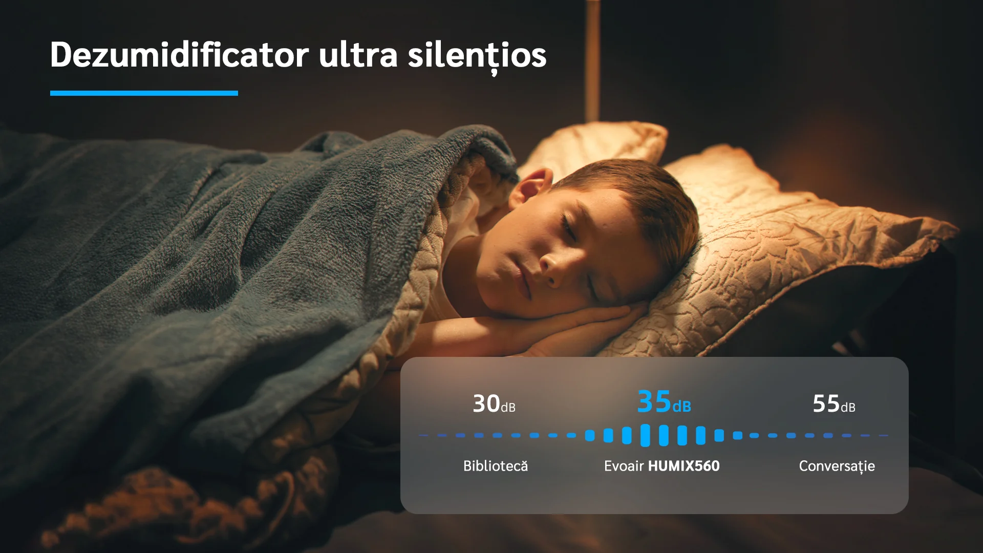 Dezumidificator aer Evoair HUMIX560, 560ml/24h, Silențios, Senzor de umiditate, 3 Moduri funcționare Dezumidificator aer Evoair HUMIX560, 560ml/24h, Silențios, Senzor de umiditate, 3 Moduri funcționare