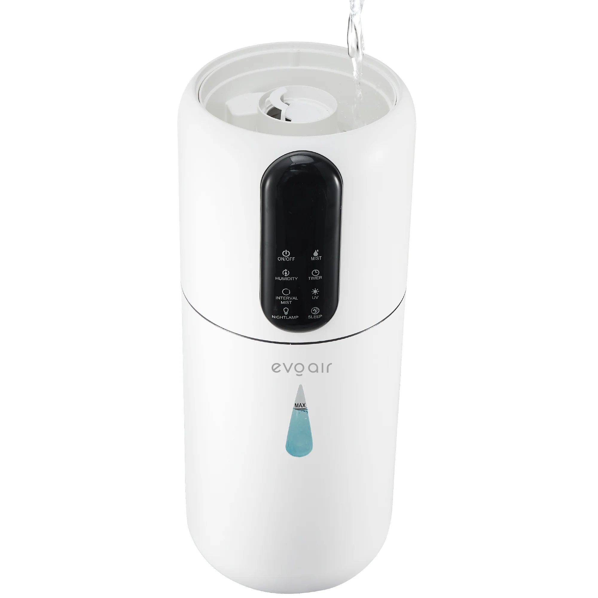 Umidificator Evoair STEAMIX 3800 Smart, Wifi, Rezervor 3.8L, Capacitate de umidificare 300ml/h Umidificator Evoair STEAMIX 3800 Smart, Wifi, Rezervor 3.8L, Capacitate de umidificare 300ml/h