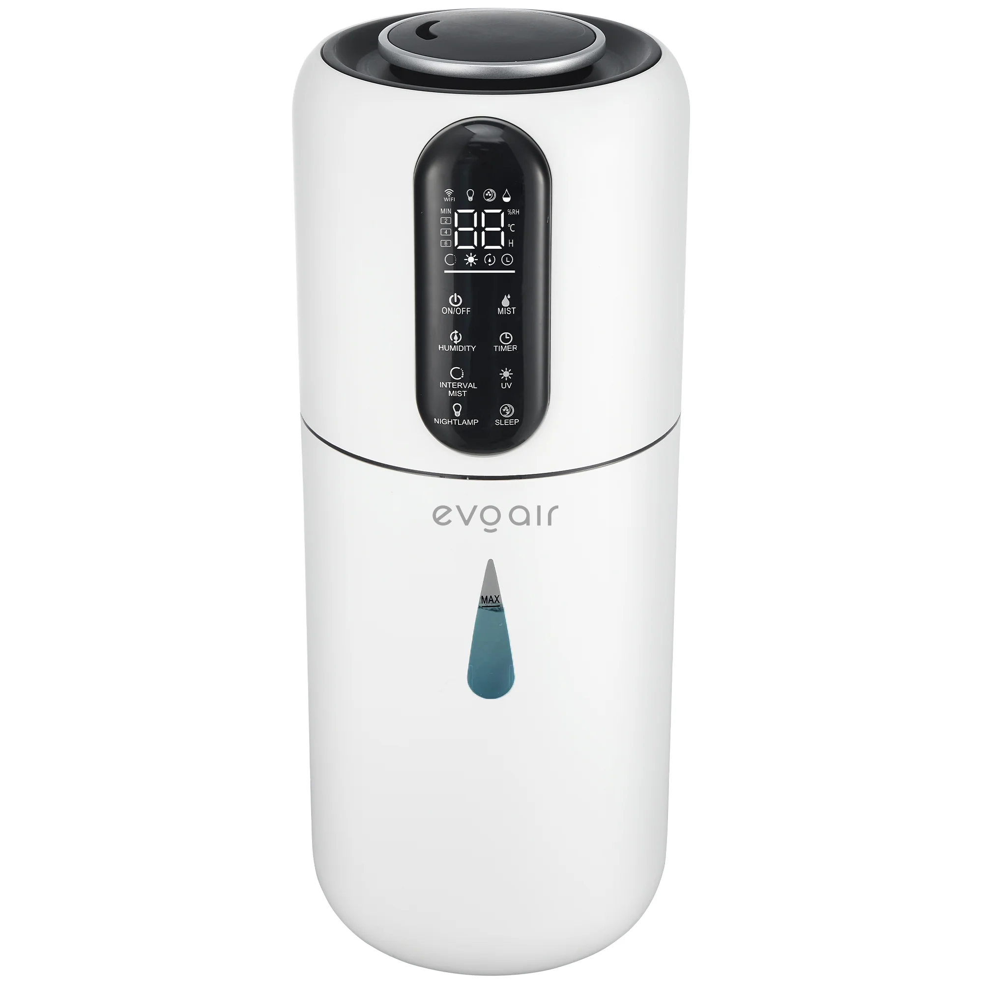 Umidificator Evoair STEAMIX 3800 Smart, Wifi, Rezervor 3.8L, Capacitate de umidificare 300ml/h Umidificator Evoair STEAMIX 3800 Smart, Wifi, Rezervor 3.8L, Capacitate de umidificare 300ml/h