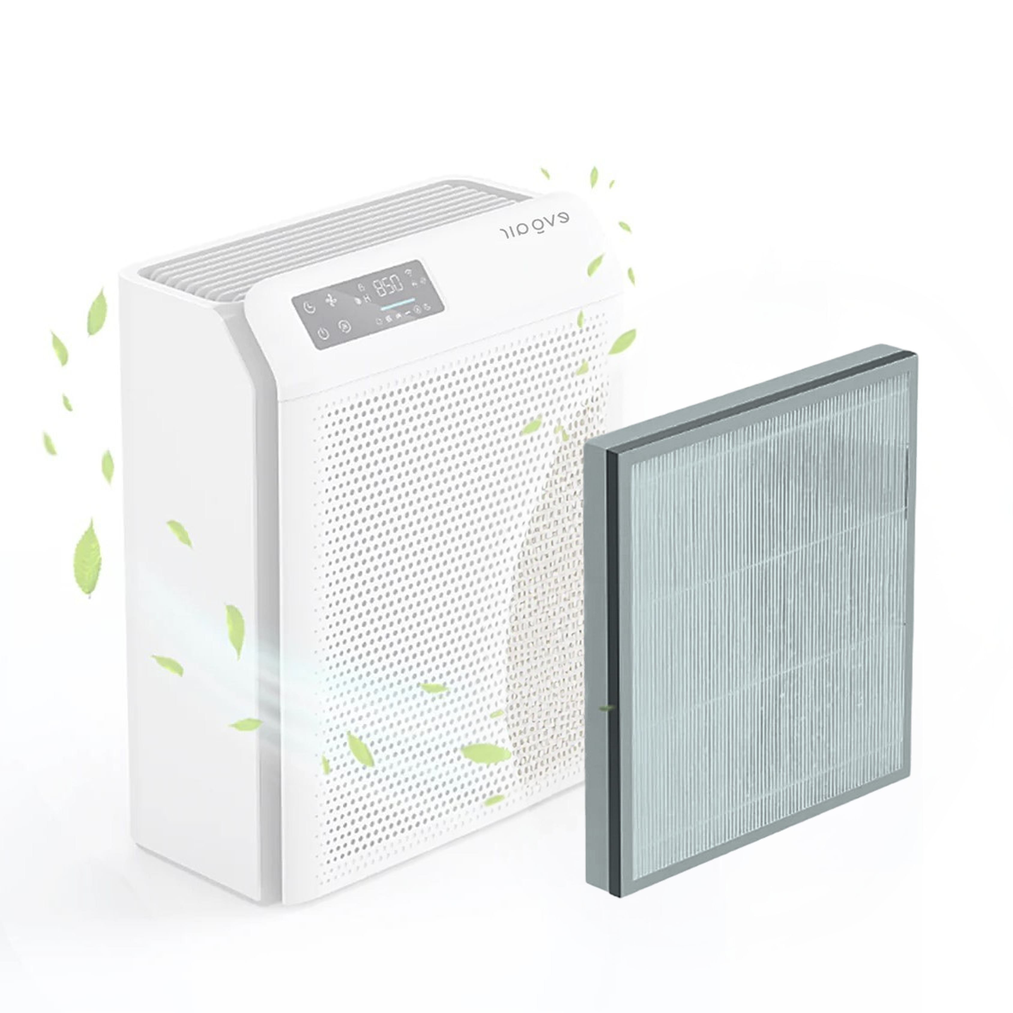 Filtru Purificator de aer Evoair HOMI P300, 3in1, Filtru True HEPA, Filtru Carbon Activ
