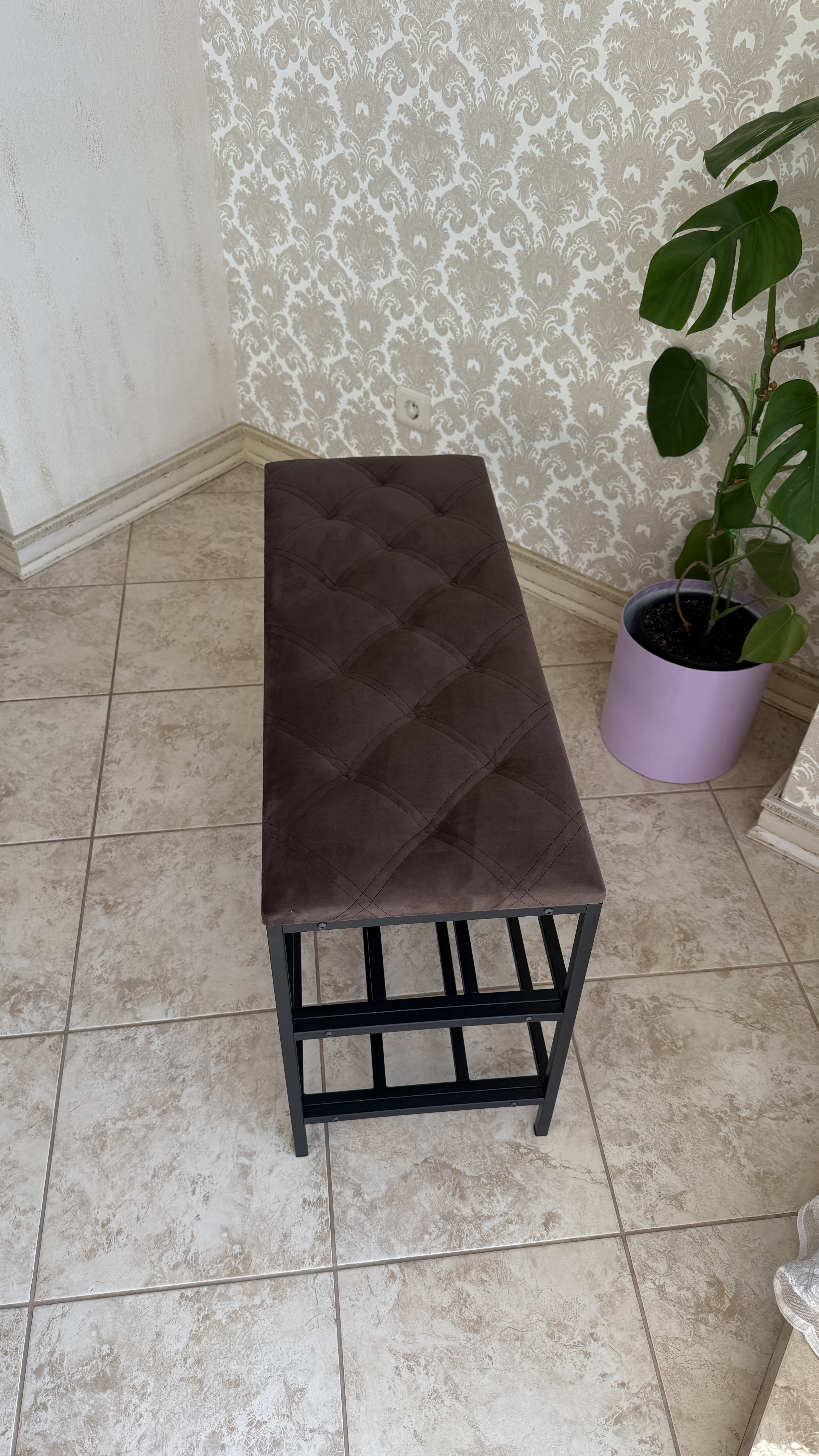 Обувница с 3 уровнями Nex Home, металл, нагрузка 150 кг, 100x32x52 см, 19 Коричневый Обувница с 3 уровнями Nex Home, металл, нагрузка 150 кг, 100x32x52 см, 19 Коричневый