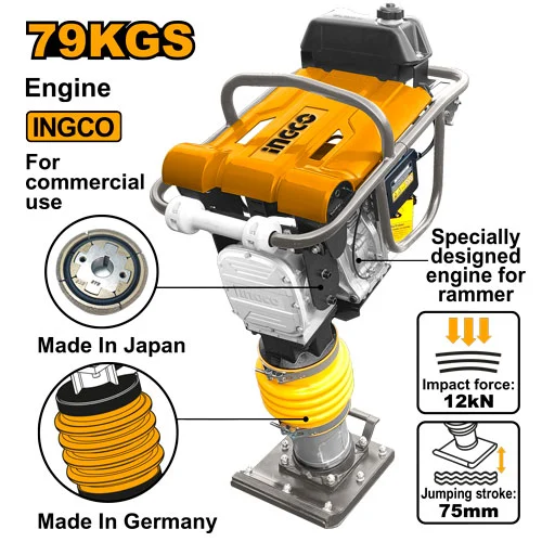 Mai compactor pe benzina INGCO GRTS90 79kg 4.0HP Mai compactor pe benzina INGCO GRTS90 79kg 4.0HP