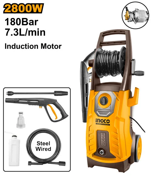 Мойка высокого давления 2800Вт INDUSTRIAL INGCO HPWR28008