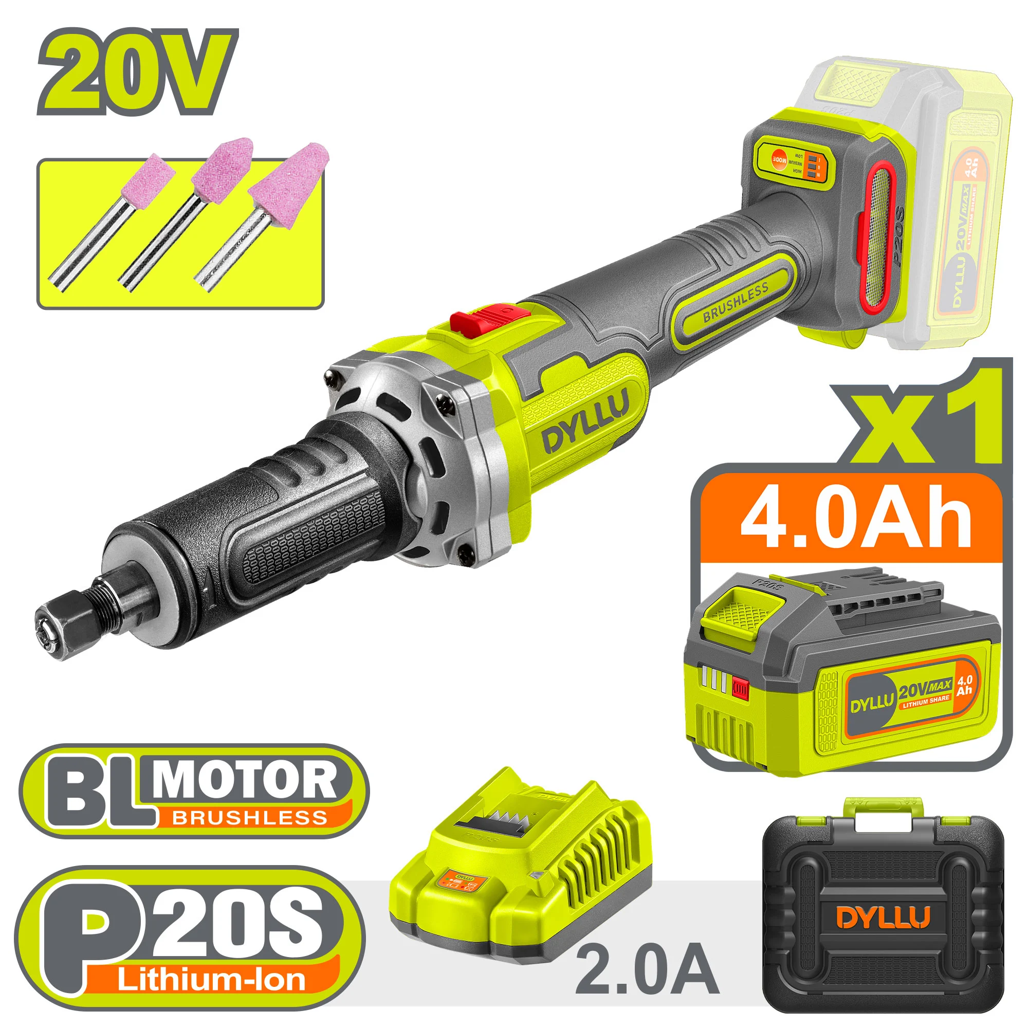 Polizor drept cu acumulator 1×4.0Ah DYLLU DTZY1501