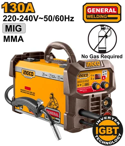 Aparat de sudat semiautomat 130A INGCO ING-FC13018 Aparat de sudat semiautomat 130A INGCO ING-FC13018