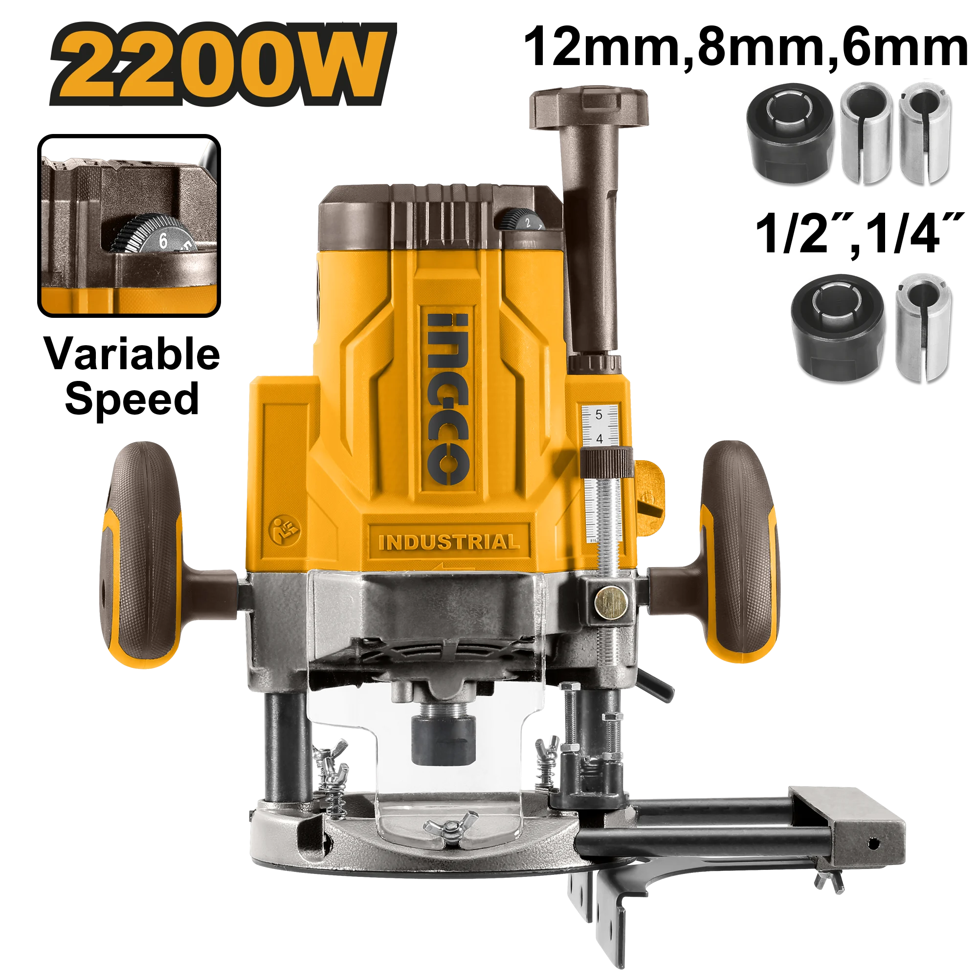 Mașină de frezat 2200W INGCO RT22008