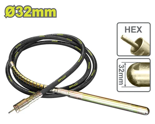 Ax cu buzdugan pentru un vibrator profund 32mmØ DYLLU DTVRP2A32 Ax cu buzdugan pentru un vibrator profund 32mmØ DYLLU DTVRP2A32
