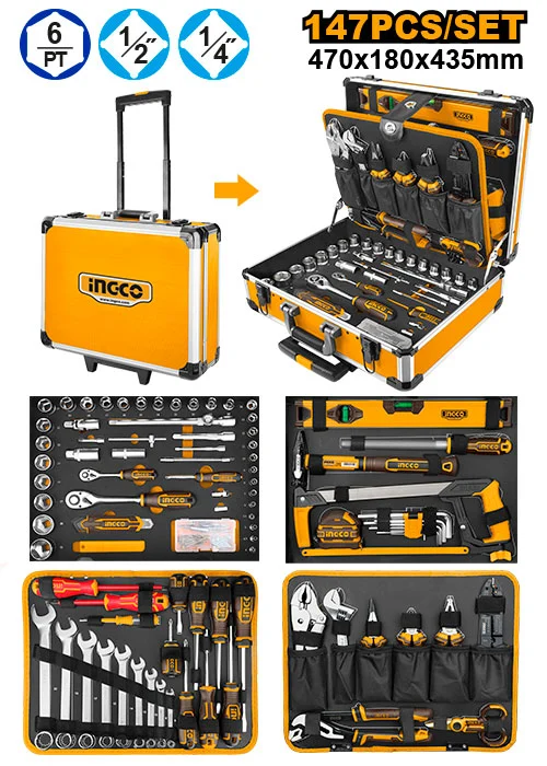 Set de instrumente 147 buc INGCO HKTHP21471