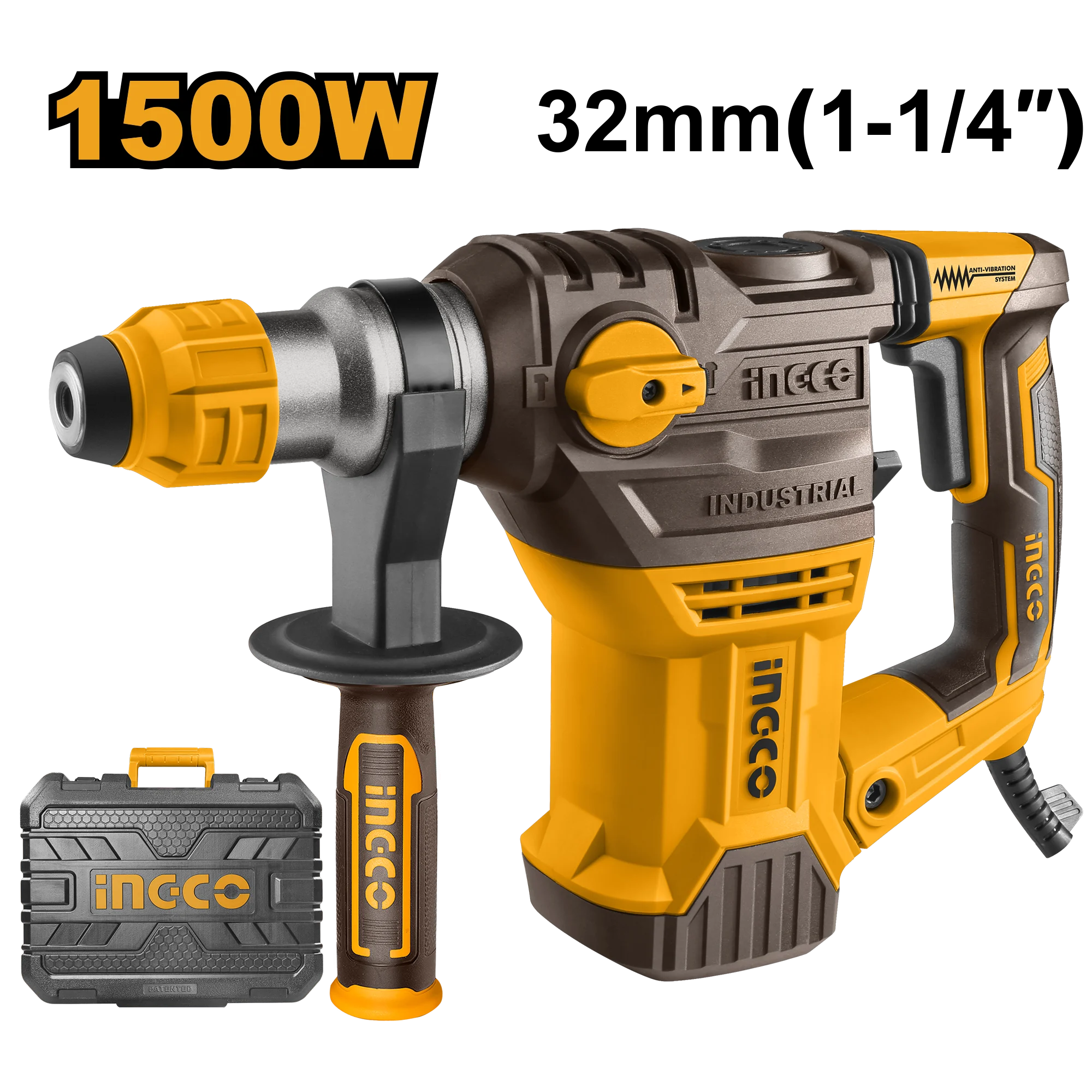 Ciocan rotopercutor 1500W INGCO RH150028
