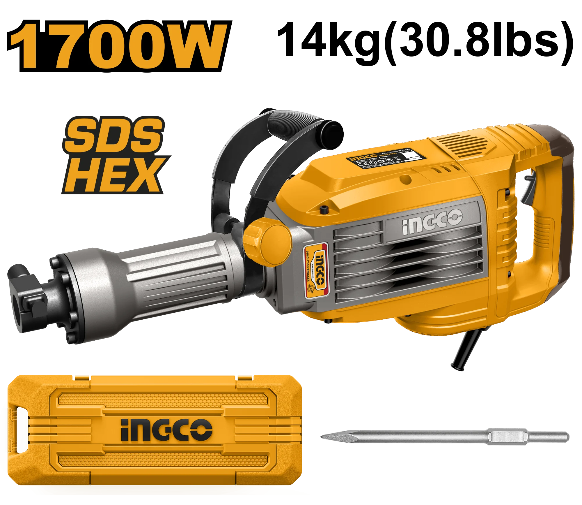Ciocan demolator INDUSTRIAL 1700W INGCO PDB170068