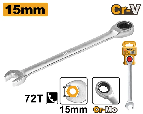Cheie combinată 15mm CR-V INGCO HCSPAR151