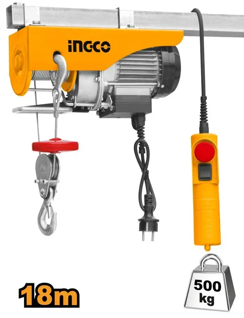 Palan electric 500kg 18m INGCO EH5001