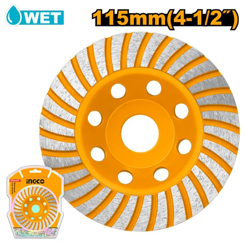 Disc diamantat tip cupa 115*22.22mm INGCO CGW011151 Disc diamantat tip cupa 115*22.22mm INGCO CGW011151