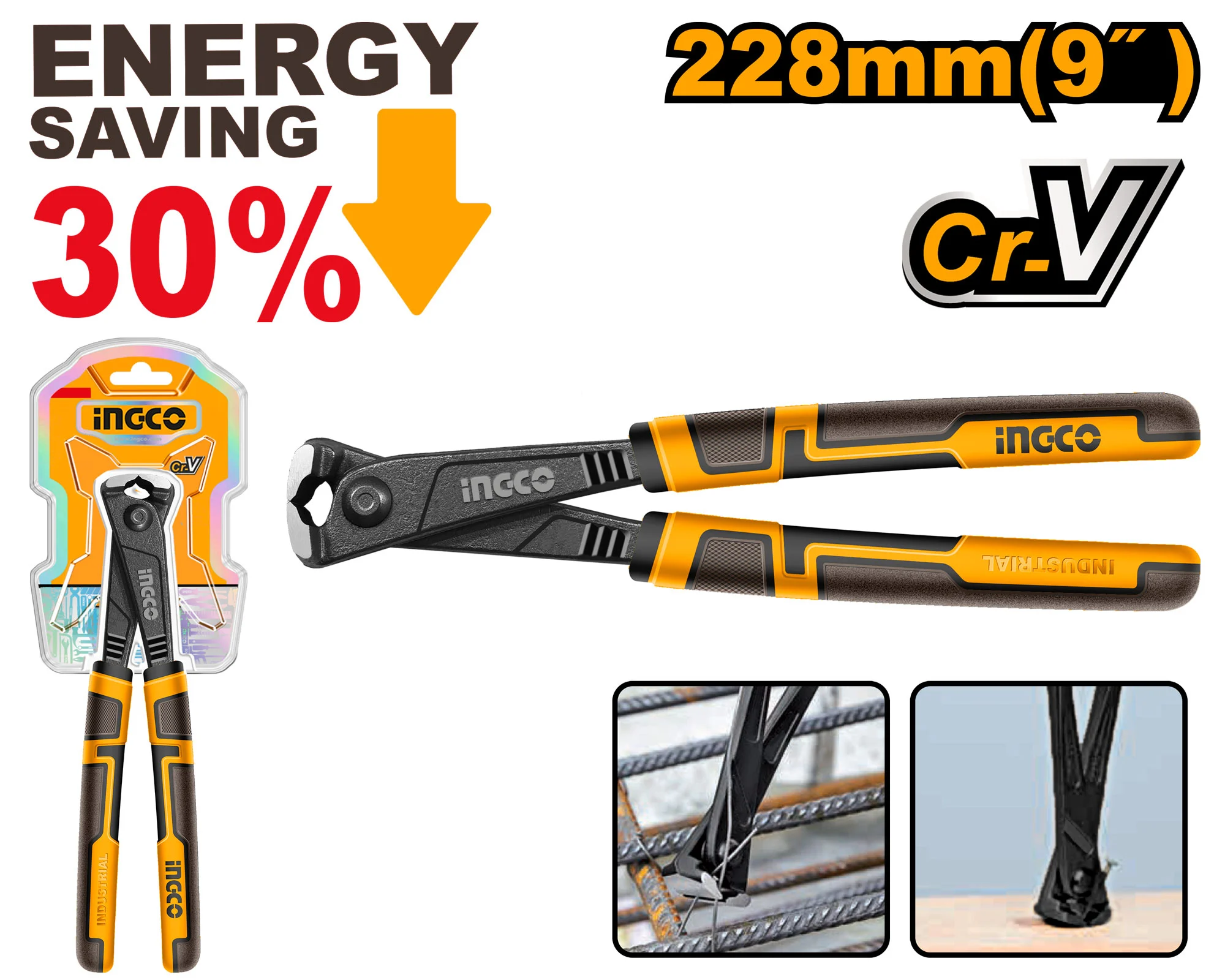 Клещи для гвоздей 228мм INGCO HHRP28230