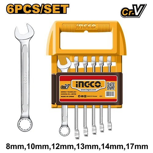 Set chei combinate 6 buc 8-17mm INDUSTRIAL INGCO HKSPA1066
