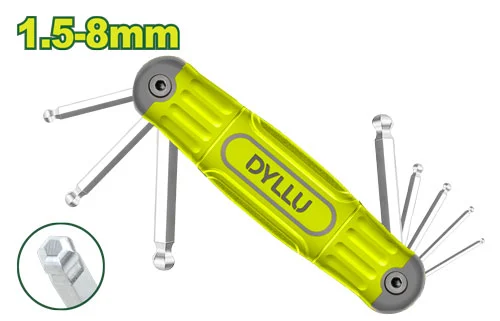 Набор шестигранников 8 шт.1.5-8mm DYLLU DTHK2281