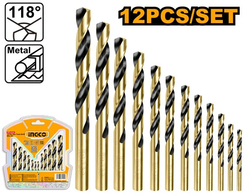 Set burgiuri pentru metal 12 buc 2-8mm INGCO AKDB1125 Set burgiuri pentru metal 12 buc 2-8mm INGCO AKDB1125