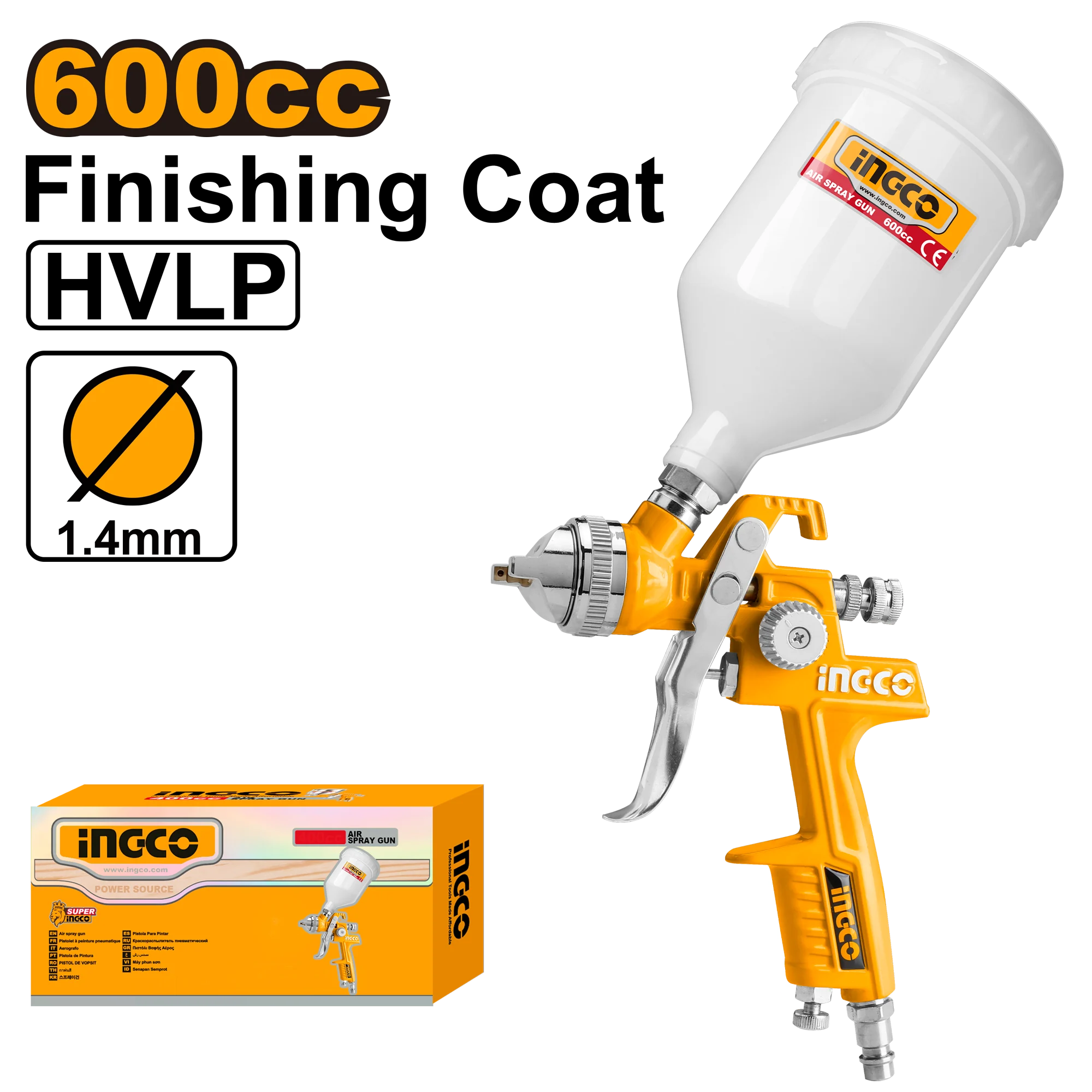Pistol pneumatic pentru vopsit INGCO ASG1061
