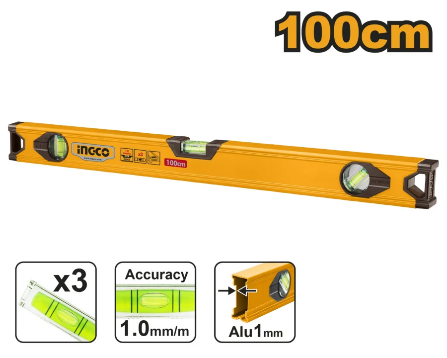Nivela cu 3 indicatori 100cm INGCO HSL18100