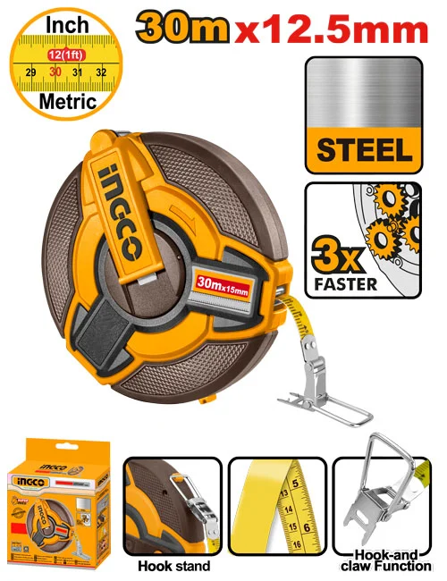 Рулетка 30м INGCO HSMT0830