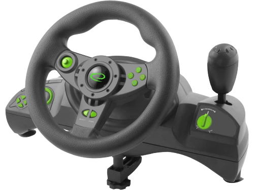 Wheel Esperanza NITRO EGW102, Vibration Force, 12 action buttons, Direction trigger, Digital paddles, Rotation 270 degrees, for PC/PSX/PS2/PS3, USB, Wheel Esperanza NITRO EGW102, Vibration Force, 12 action buttons, Direction trigger, Digital paddles, Rotation 270 degrees, for PC/PSX/PS2/PS3, USB,