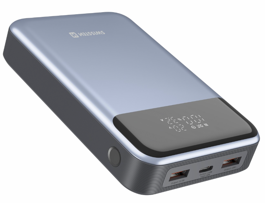20000mAh Powerbank SWISSTEN 100W PD FOR LAPTOPS