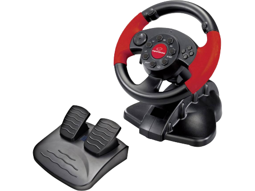 Wheel Esperanza HIGH OCTANE EG103, Vibration Force, 13 action buttons, Directional keypad, Rotation 180 degrees, for PC/PSX/PS2/PS3, USB, Black/Red Wheel Esperanza HIGH OCTANE EG103, Vibration Force, 13 action buttons, Directional keypad, Rotation 180 degrees, for PC/PSX/PS2/PS3, USB, Black/Red