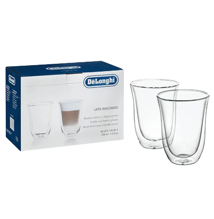Glass cups De'Longhi 220ml 2pcs
