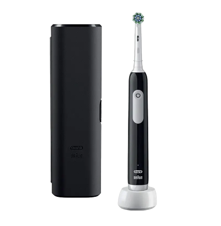 Electric Toothbrush Braun D305.513.3 Pro Series 1 Black Cross Action
