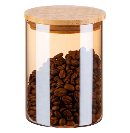 Ardesto AR1354BLRG  Coffee Tin, 540 ml, rotund, sticla, bambus
