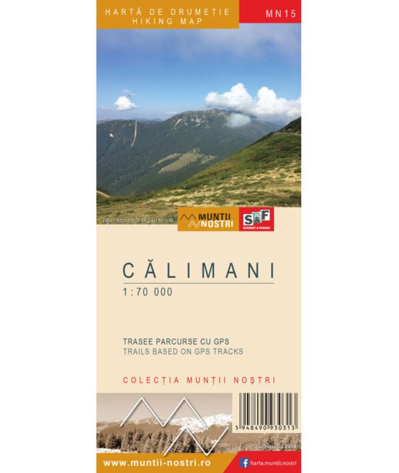 Туристическая карта «Muntii Calimani»