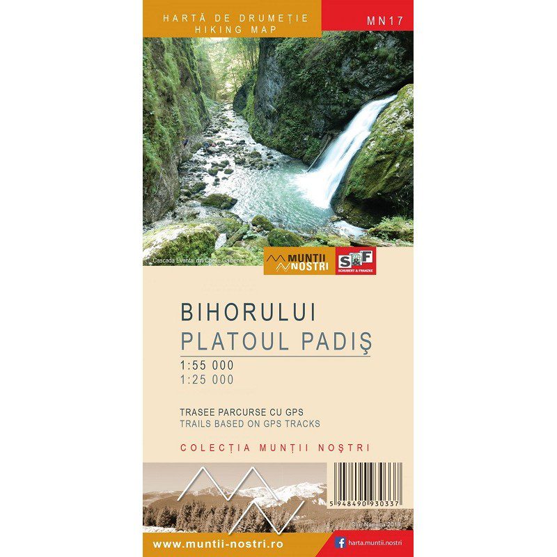Harta turistică «Muntii Bihor Padis»