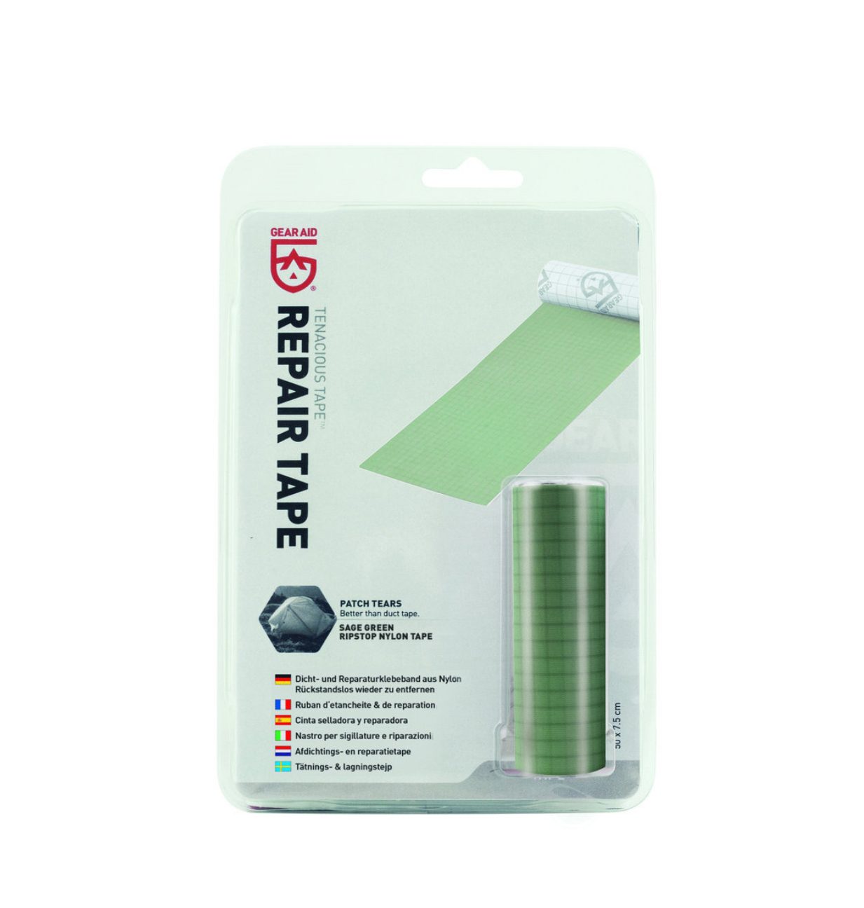 Set reparatie McNett Tenacious Tape Repair Sage Green Set reparatie McNett Tenacious Tape Repair Sage Green
