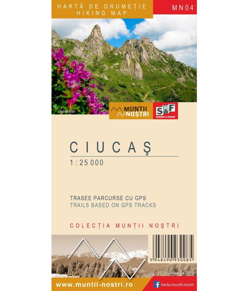 Туристическая карта «Muntii Ciucas»