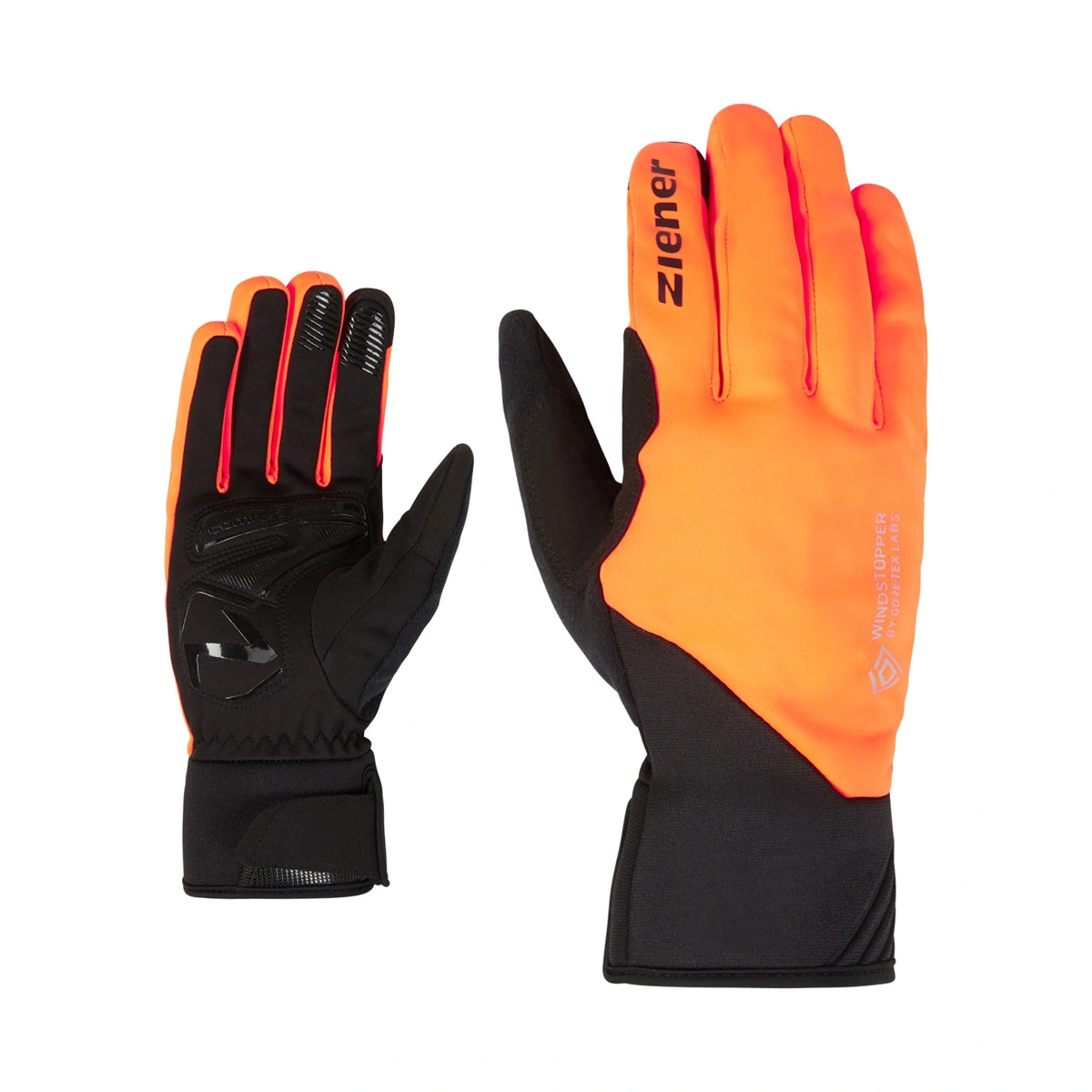 Перчатки Ziener Dabbs poison orange (Размер перчаток: 7)
