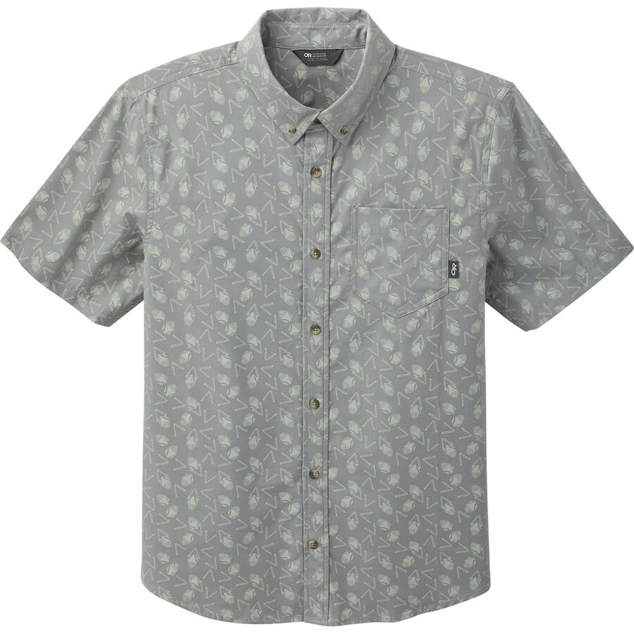 Cămașă Outdoor Research Janu S/S Mns light pewter (Mărime: S)