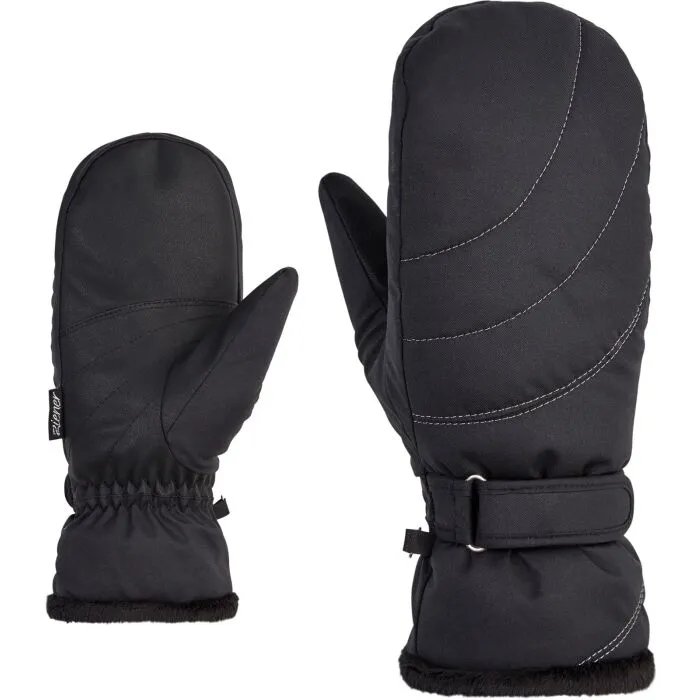 Варежки Ziener Kahlia black (Размер перчаток: 7)