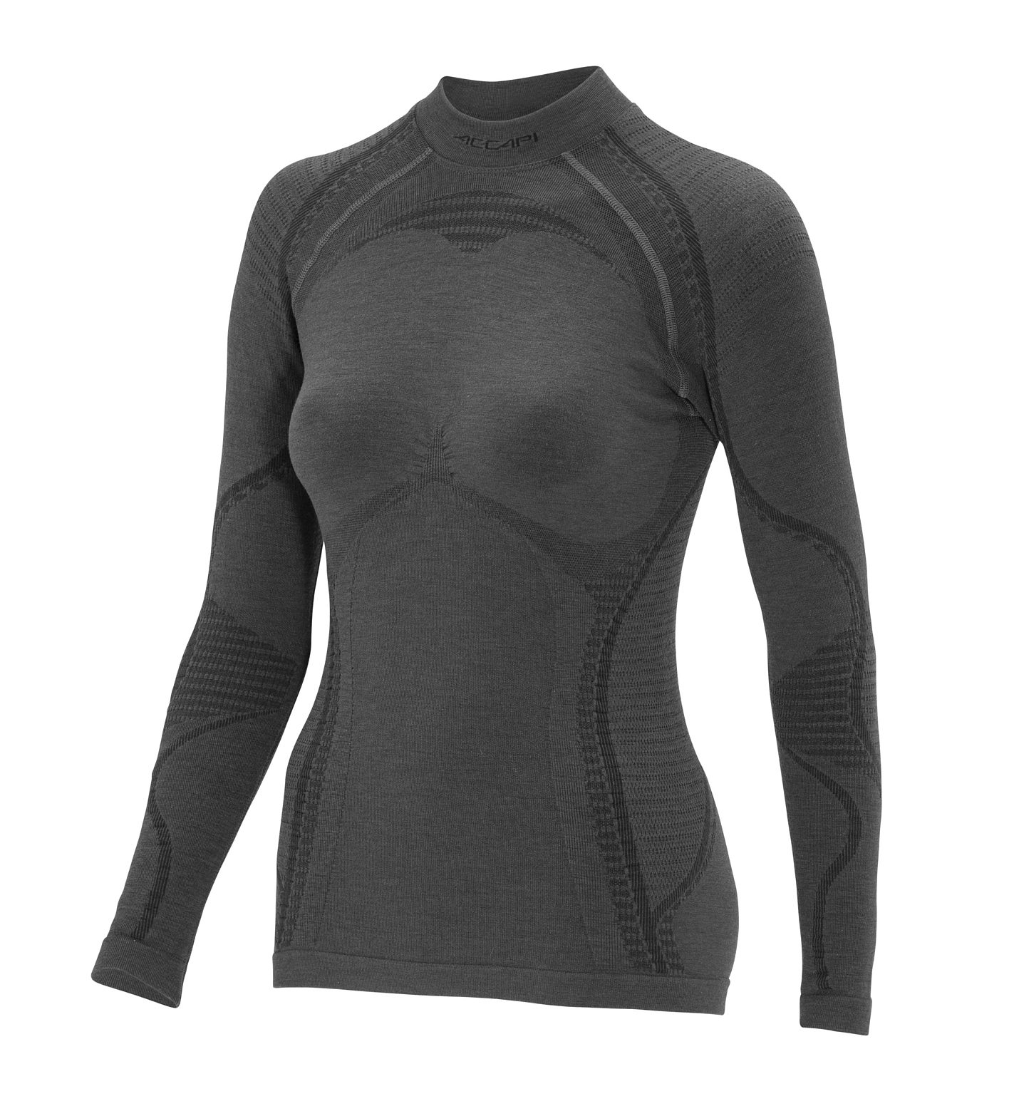 Tricou termic Accapi Ergowool LS Wmn iron/black (Mărime: XL/XXL)