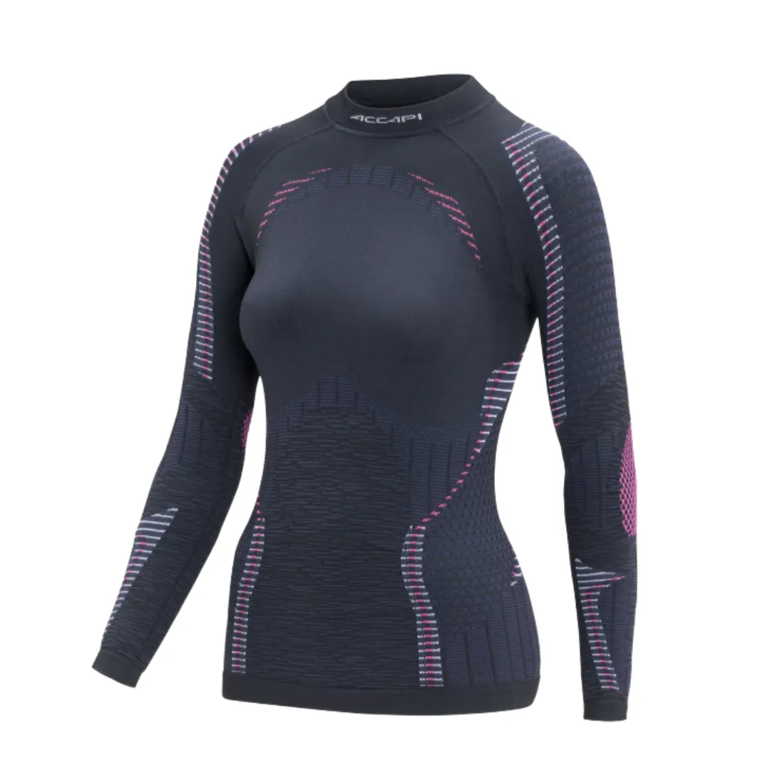 Tricou termic Accapi Ergoracing LS Wmn black/fuxia (Mărime: XL/XXL) Tricou termic Accapi Ergoracing LS Wmn black/fuxia (Mărime: XL/XXL)
