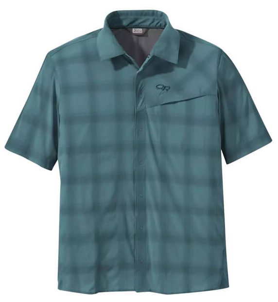 Cămașă Outdoor Research Astroman S/S Sun Mns washed peacock (Mărime: M)