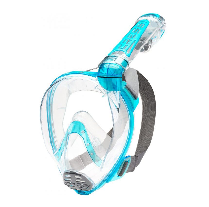 Mască Cressi-Sub Duke Dry Full Face Mask clear/aquamarine (Mărime: S/M)