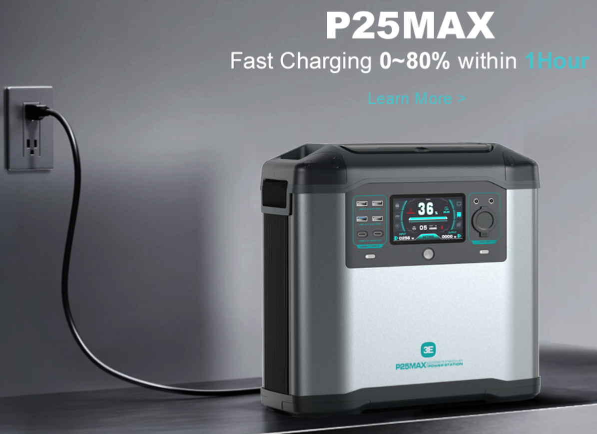 Portable Power Station 3E P25 MAX 2200W / 1935Wh