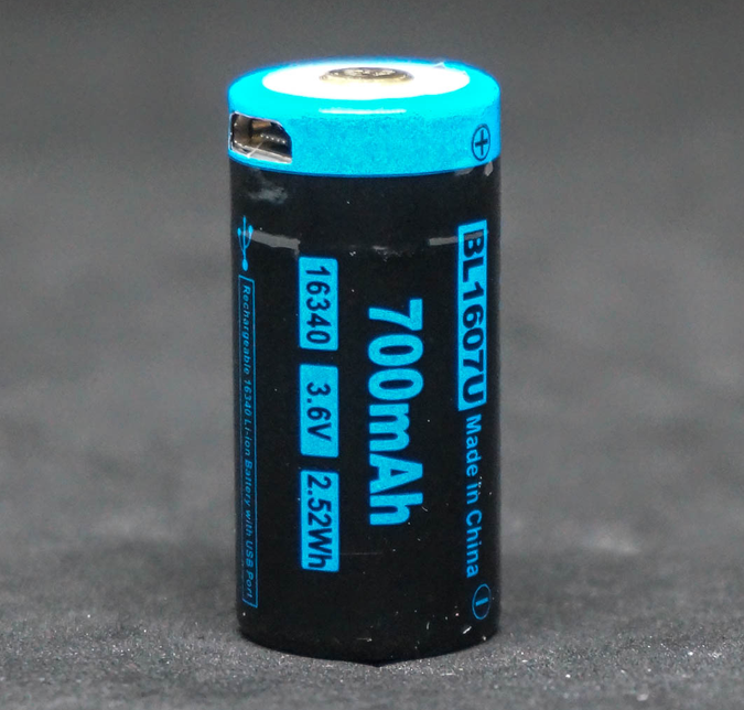Аккумулятор Cyansky BL1607U, 16340, 700 мА·ч