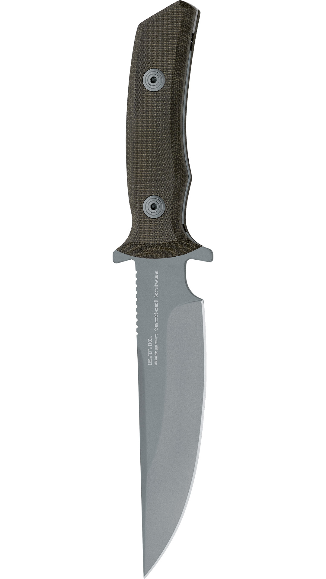 FX-1666TK  FOX Exagon Tactical Knife M/Co Micarta
