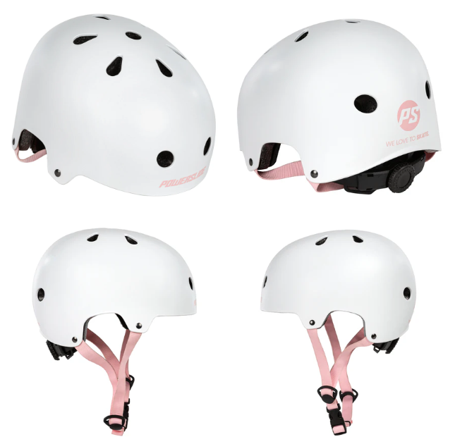 903282 Helmet Powerslide  Urban white-pink Size 58-61