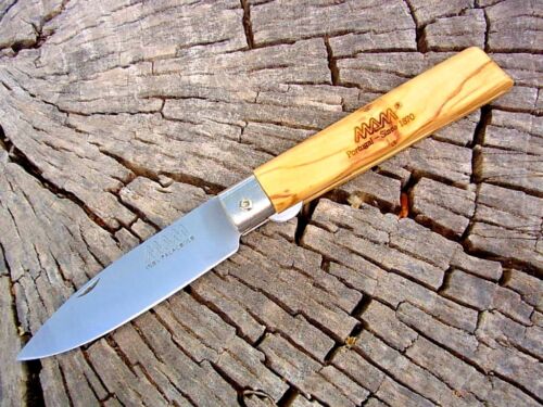 2137 MAM POCKET KNIFE WITH BLADE LOCK AND WITH OLIVE WOOD HANDLE